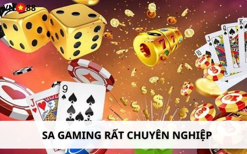 Không gian giải trí của SA Gaming rất chuyên nghiệp